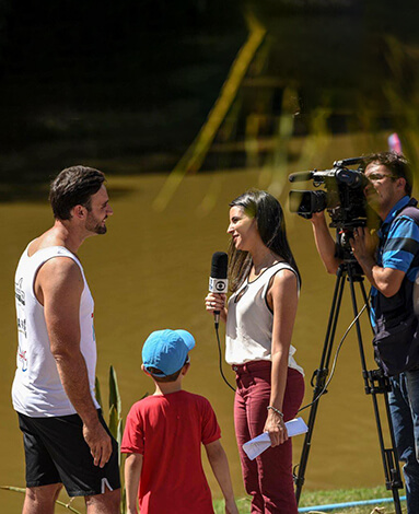 Entrevista para a Globo (TV TEM)